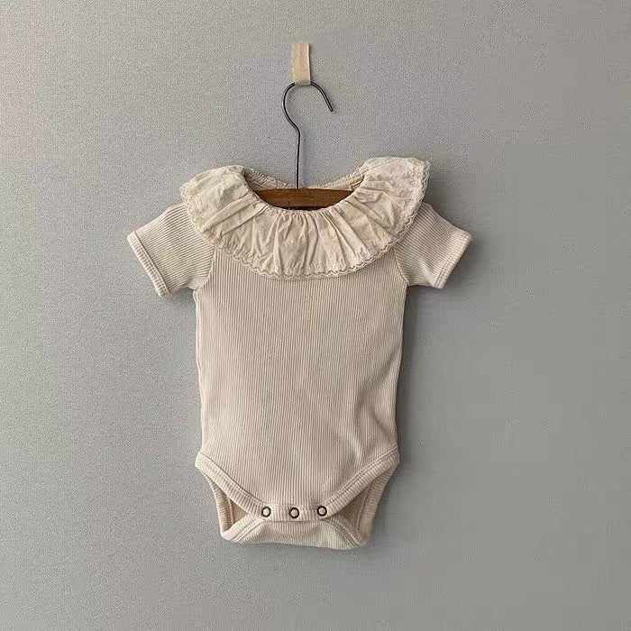 Soft summer baby romper onesie for newborns and infants