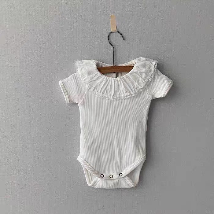 Soft summer baby romper onesie for newborns and infants