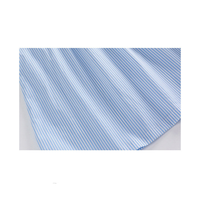 Blue thin princess dress summer suit for baby girls with sleeveless top and pants